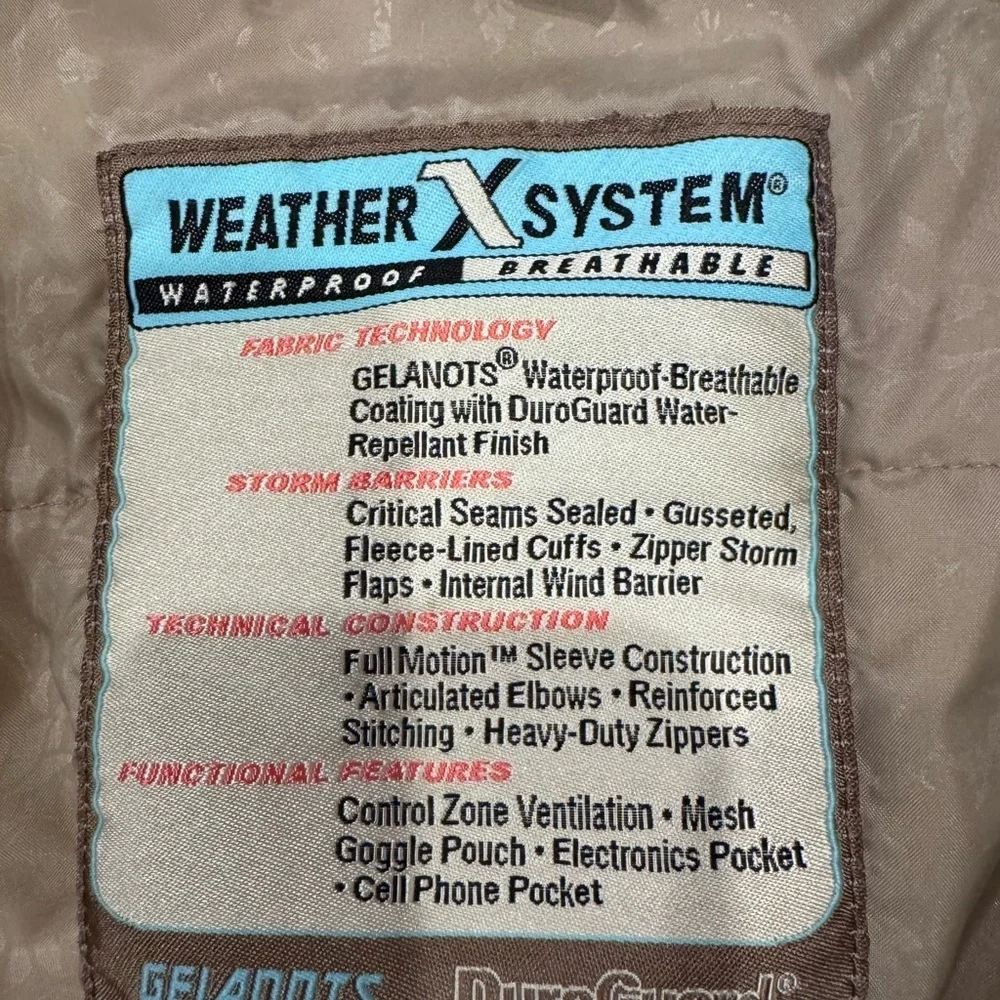 Obermeyer Kids Vibrant Orange and Cream Puffer Jacket